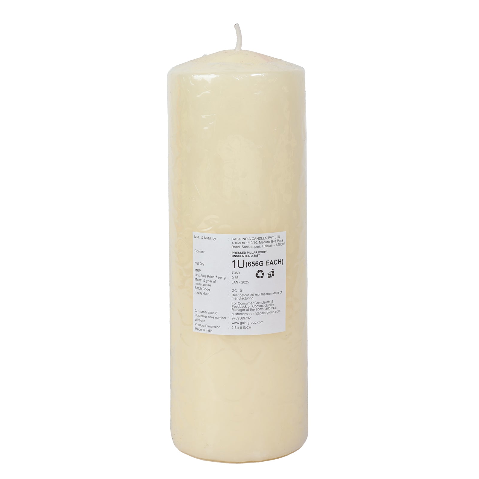 Lifescape Pillar Candle – Big (Ivory)