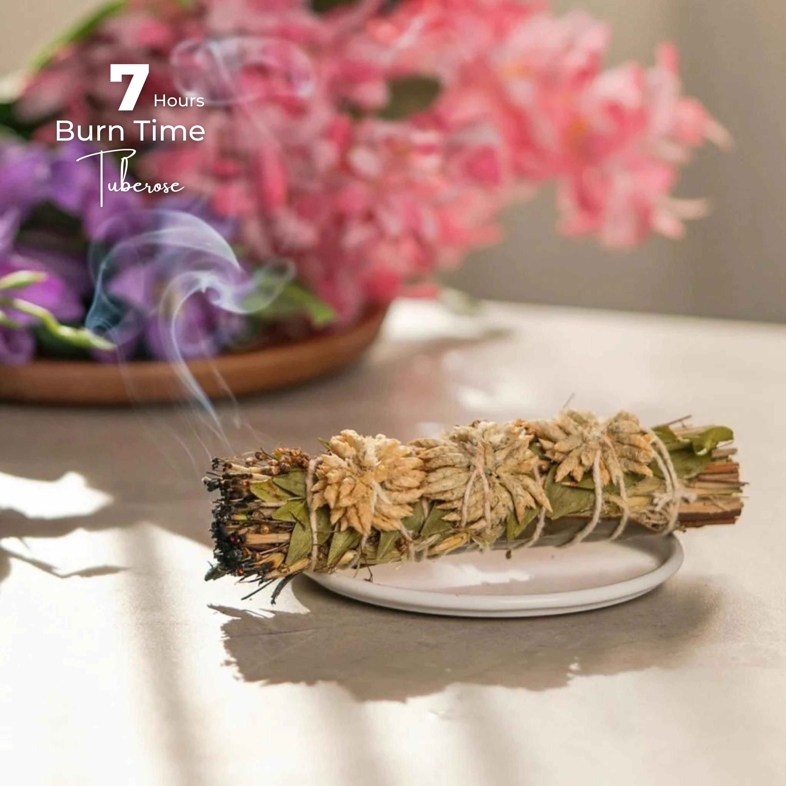 White Tuberose Smudge Bundle