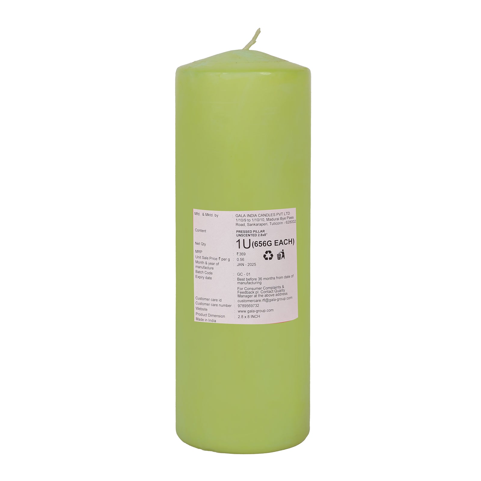 Lifescape Pillar Candle – Big (Green)