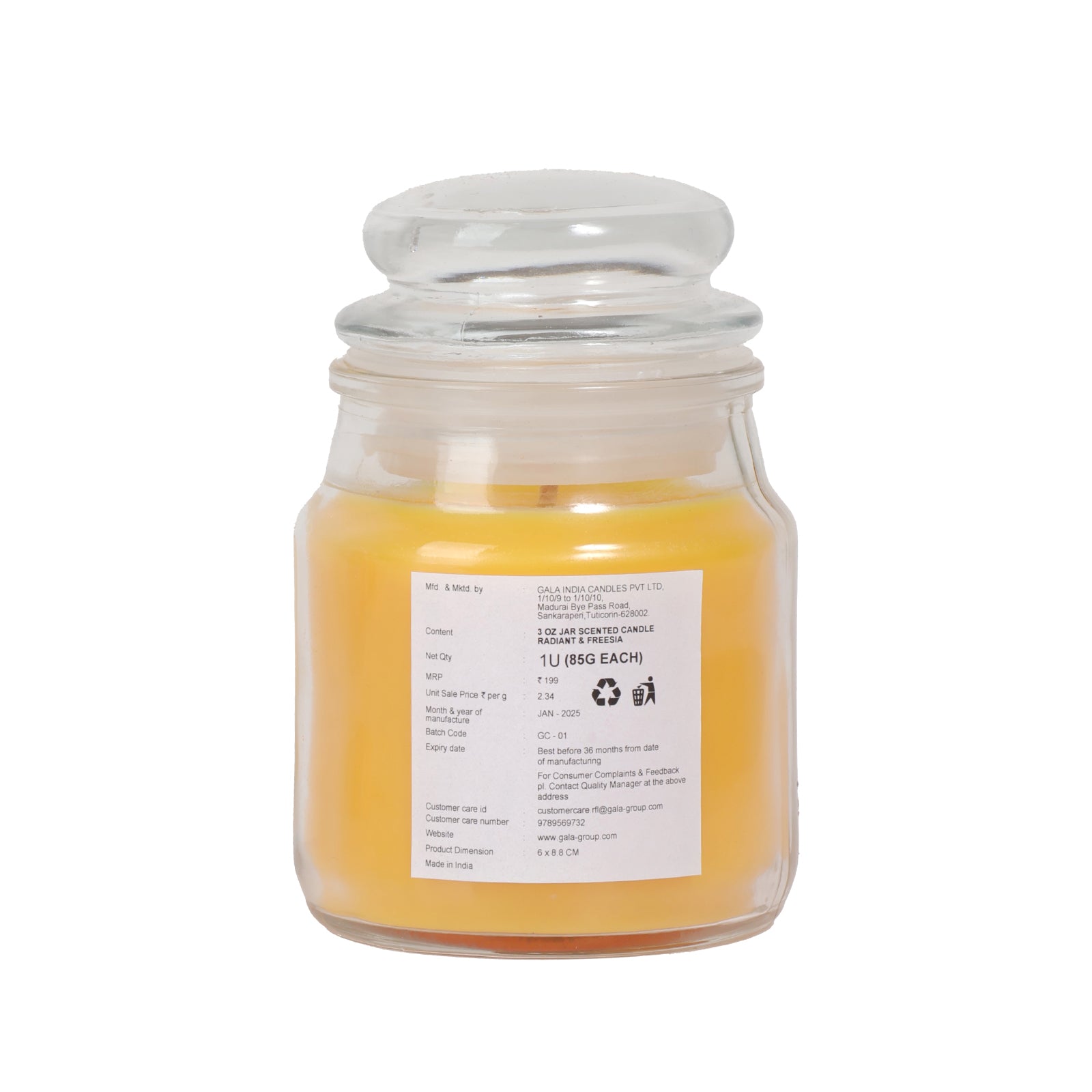 Radient Dallies and Freesia Mini Jar Candle