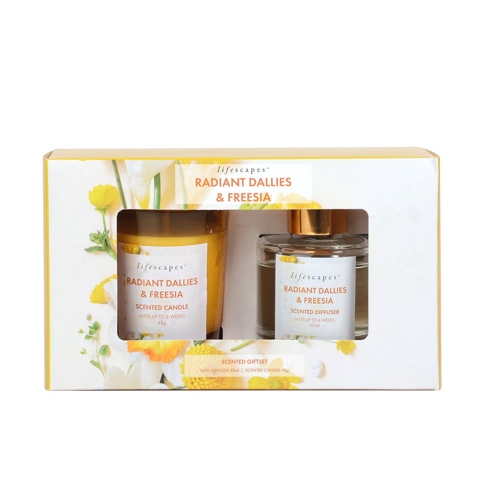 Lifescapes Scented Giftset – Radiant Dallies & Freesia