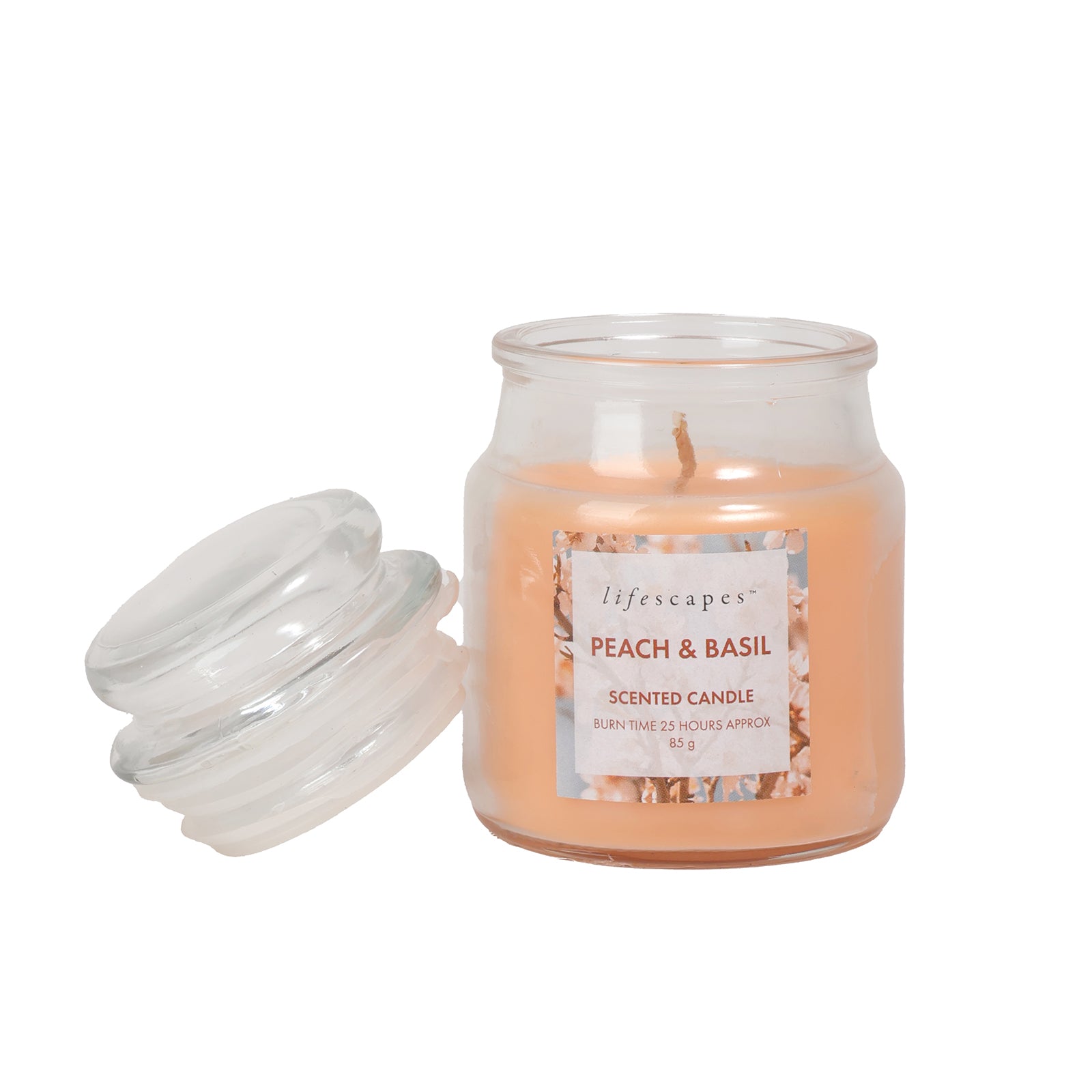 Peach and Basil Mini Jar Candle