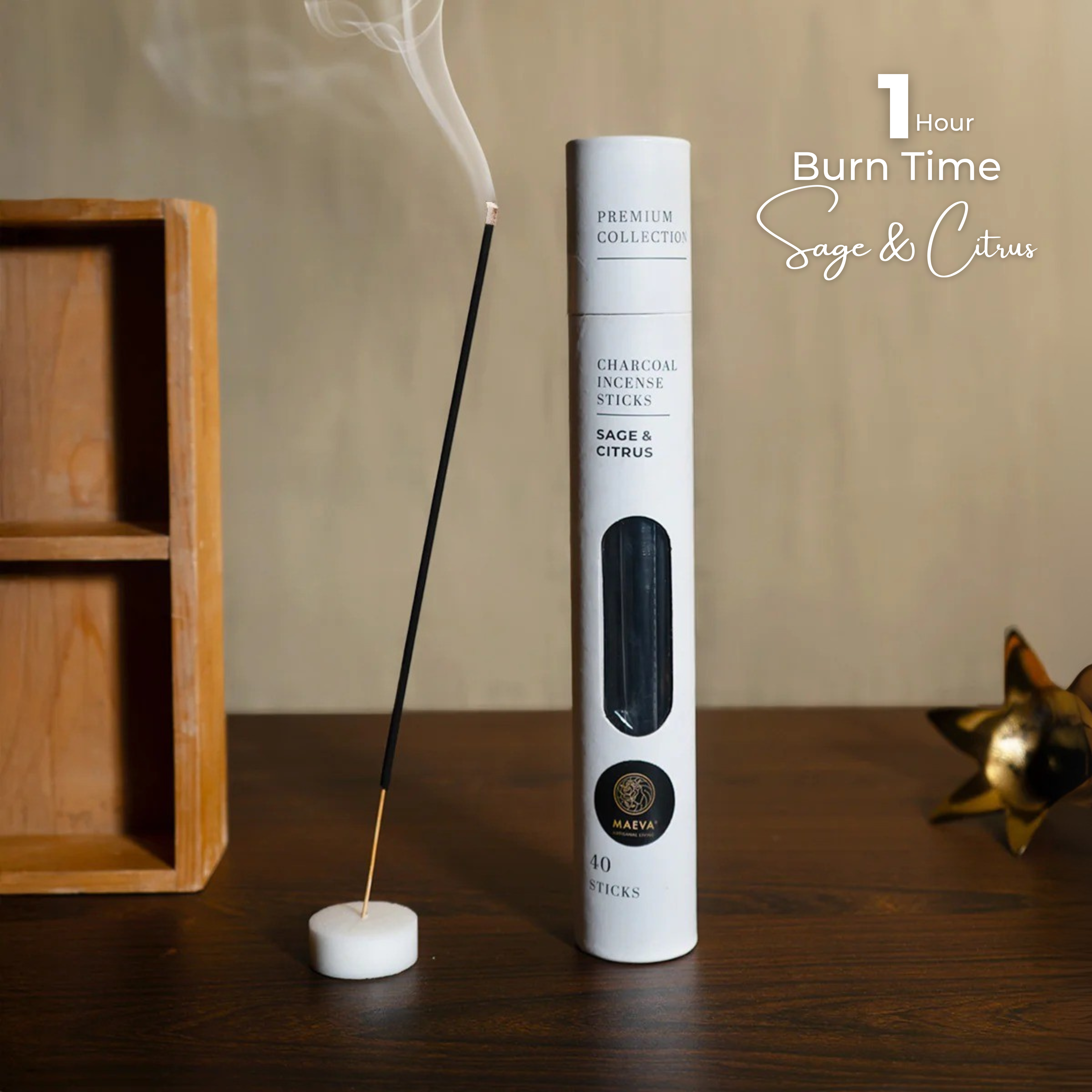 Sage & Citrus Charcoal Incense Sticks