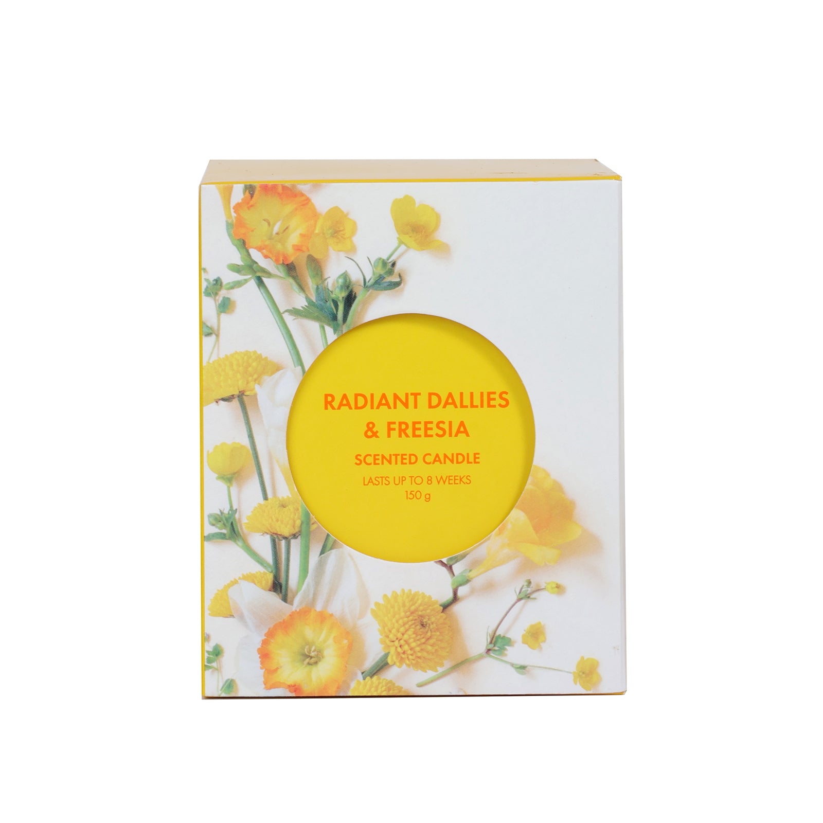 Radient Dallies and Freesia Glass Candle