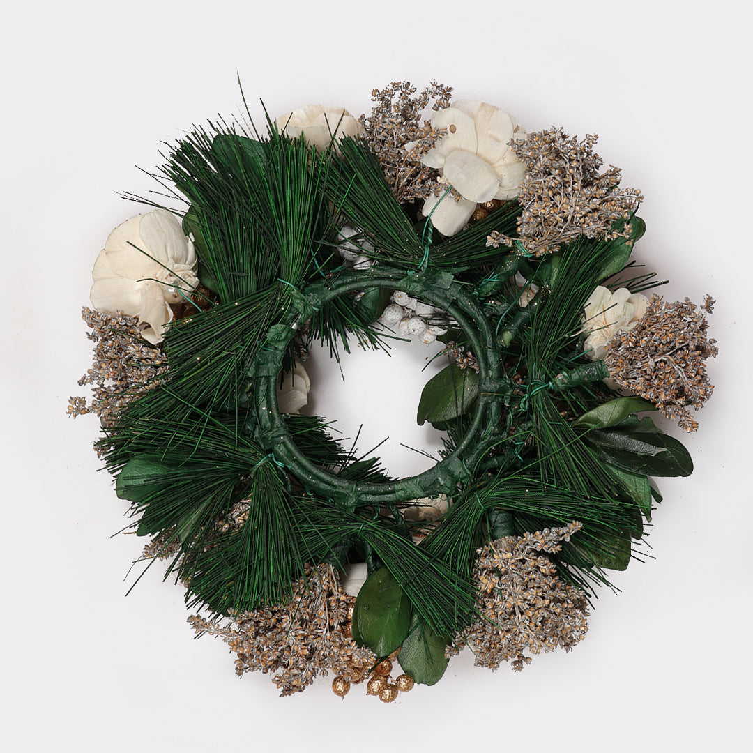 Beige & Gold Wreath