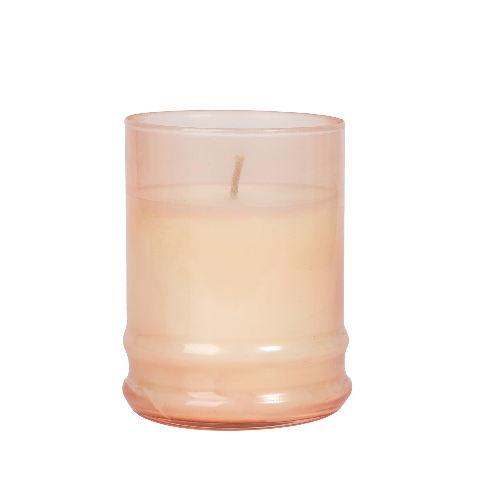Peach and Basil Glass Candle