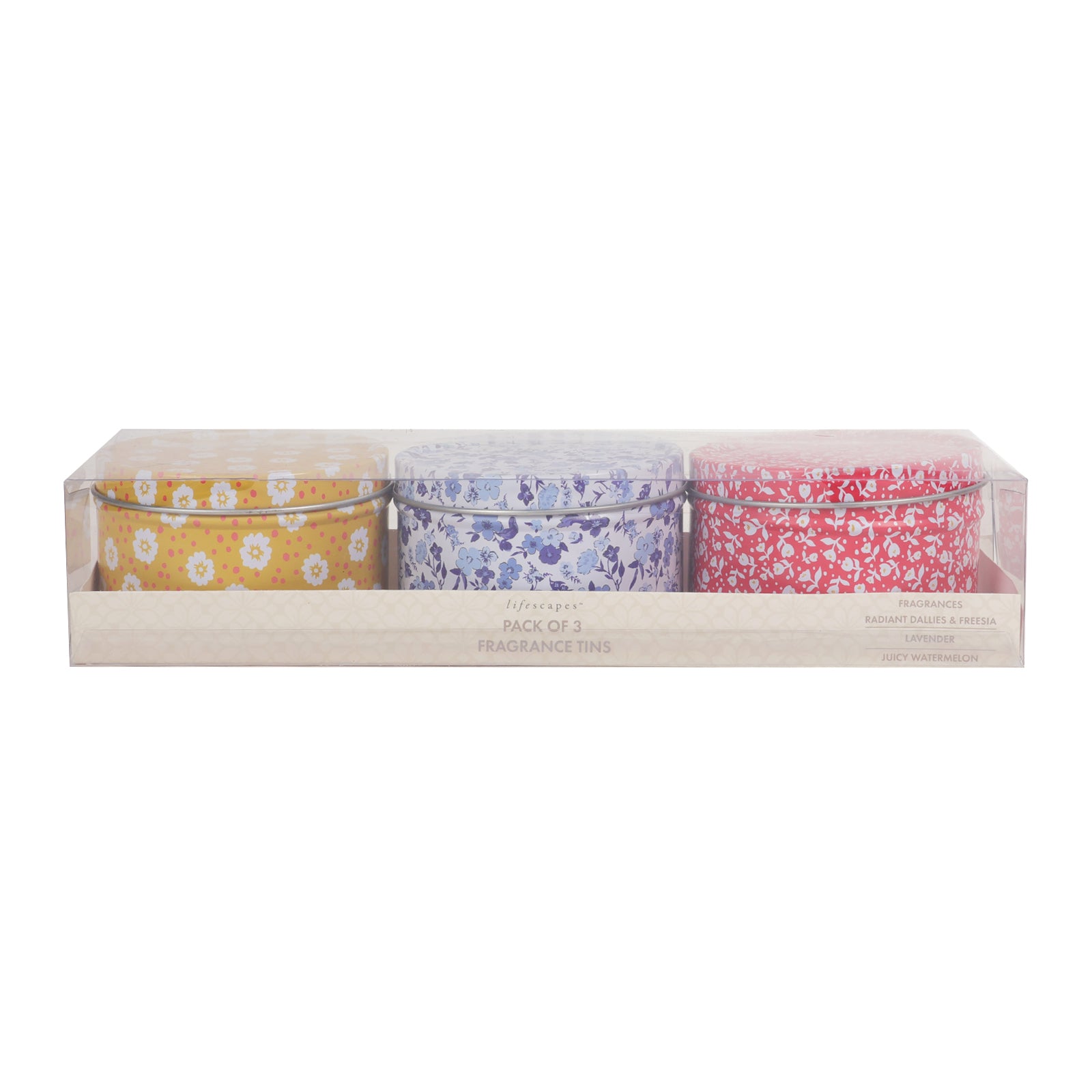 Lifescapes Tin Candles - Pack of 3