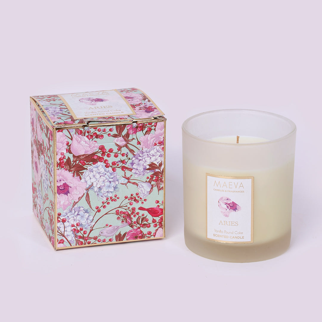 Zodiac Frosted Glass Candle