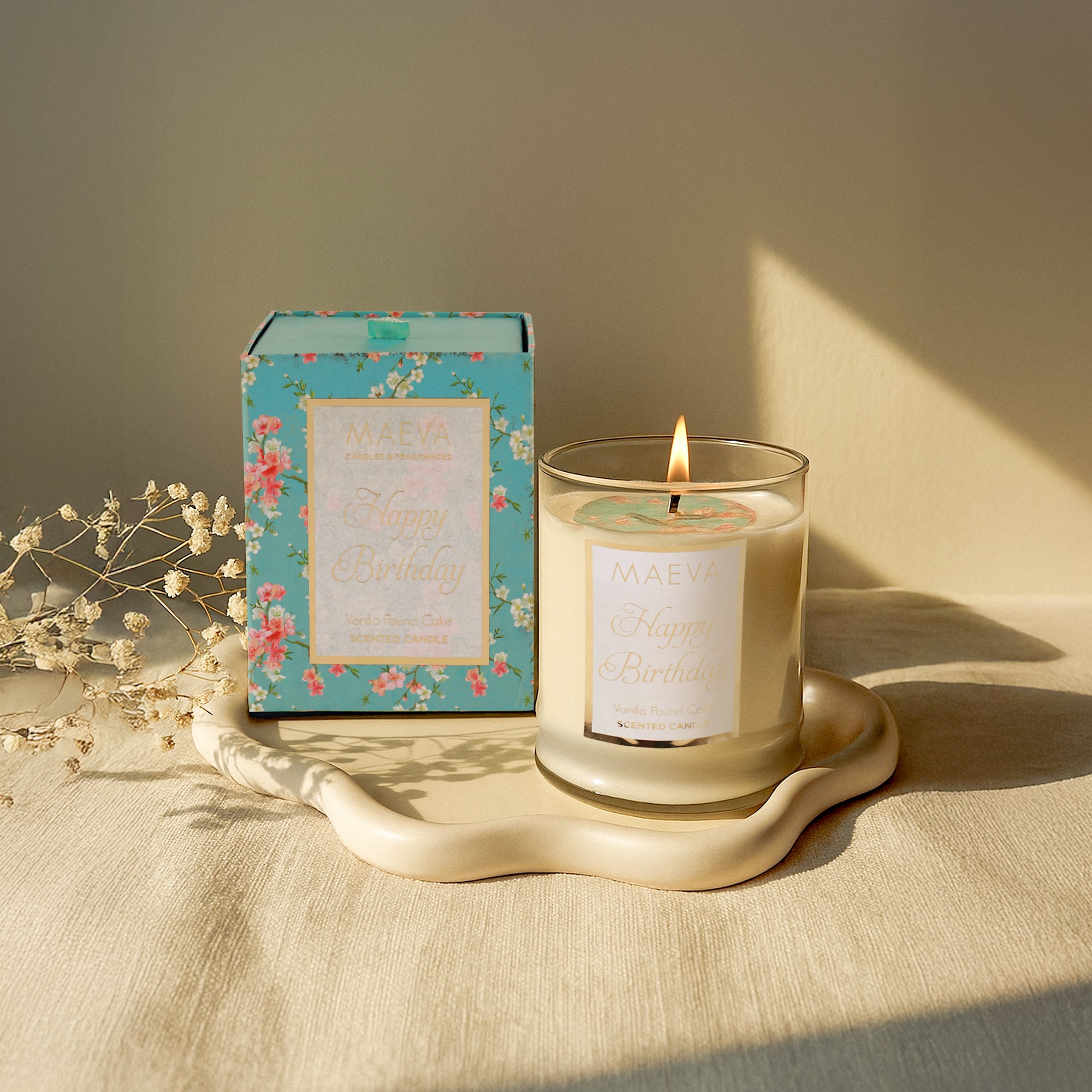 Birthday Tumbler Glass Candle