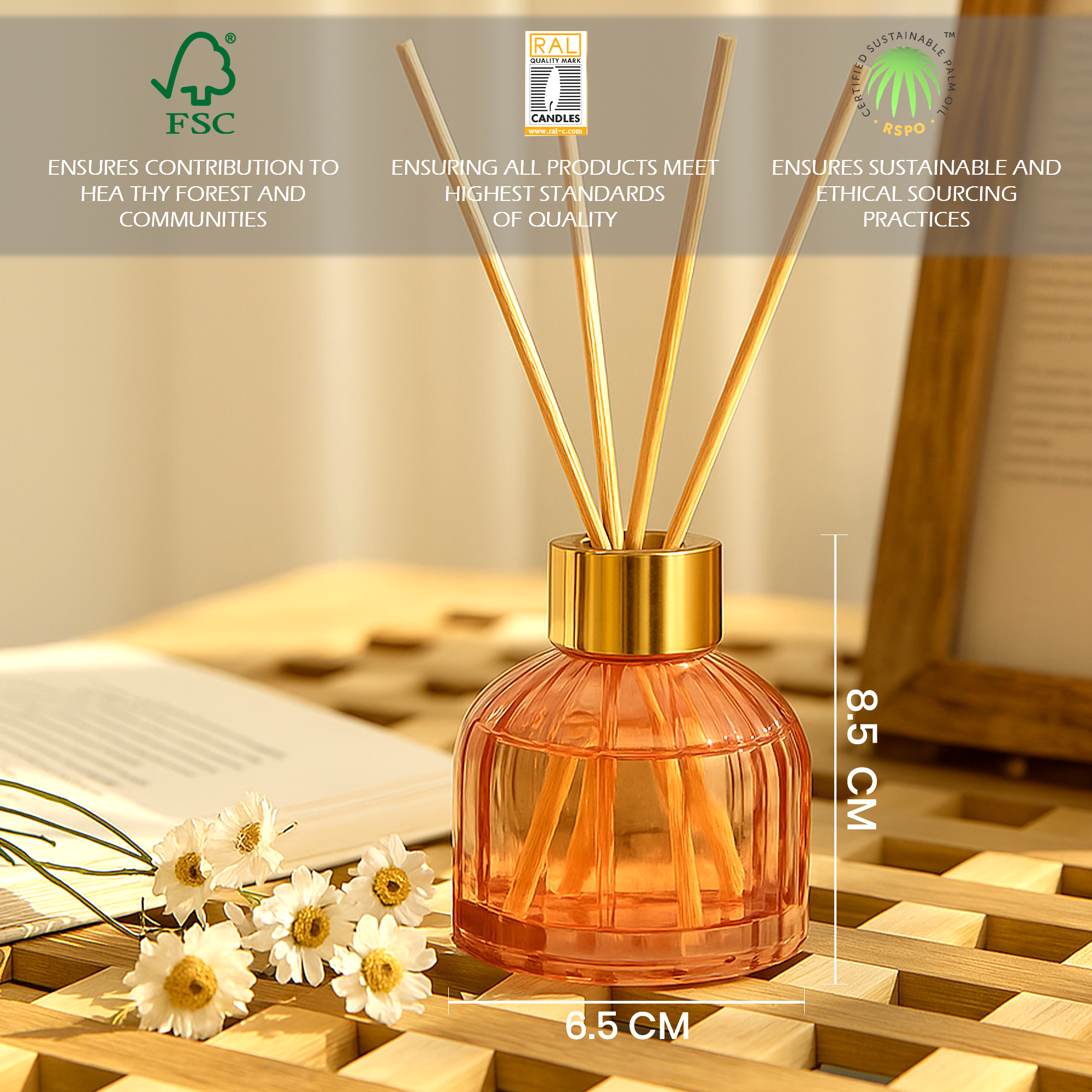 Scented Serenity Blush Peony Reed Diffuser