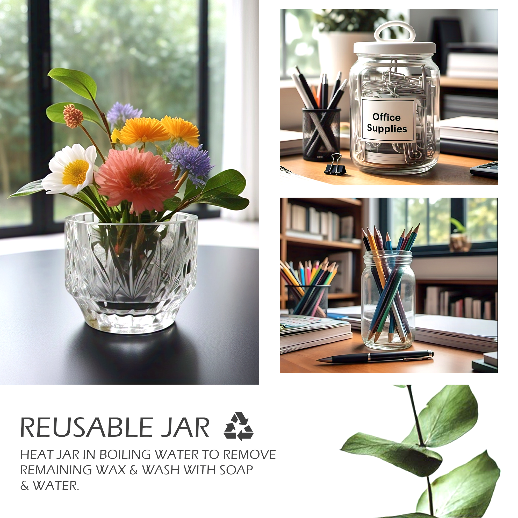 Cupid & Psyche Iridescent Glass Candle