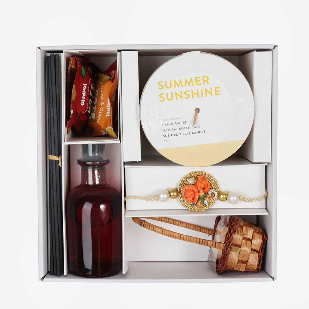 Buy Gulbahaar Brother Rakhi Gift Box Online | The Maeva Store