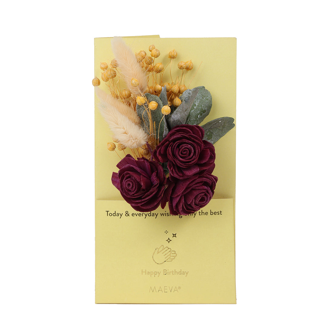 Birthday Greeting Card - Yellow