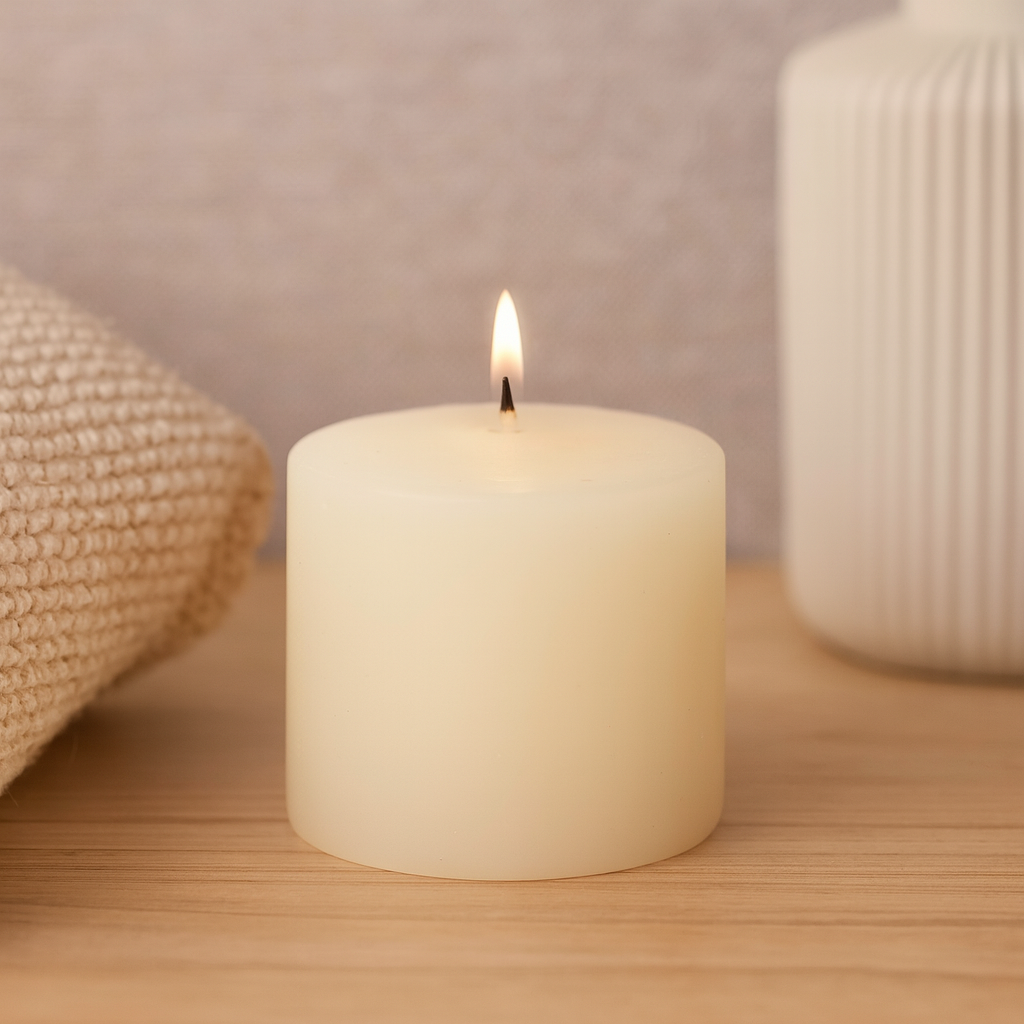 Everyday essential Bees Wax Pillar Candle - Small