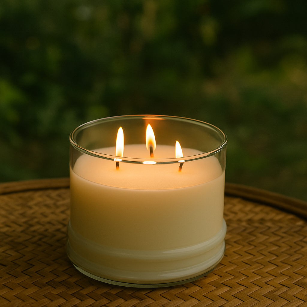 Birthday 3 Wick Glass Candle