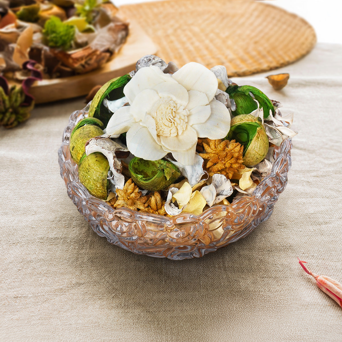 Winter Frost Potpourri Jar