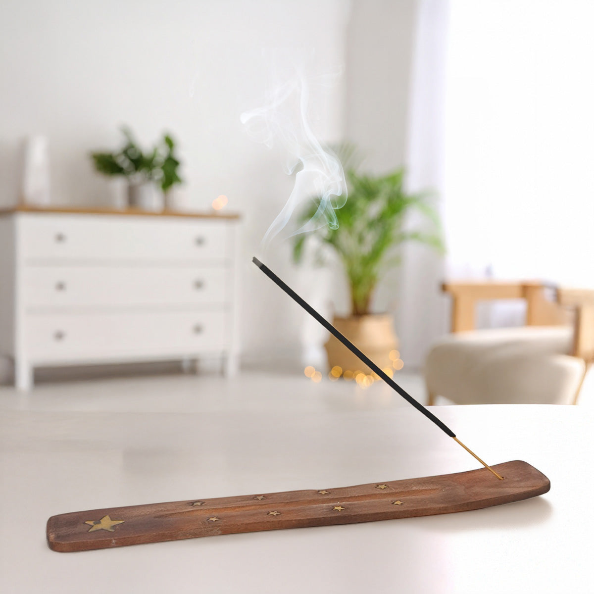 Brown Wooden Incense Holder