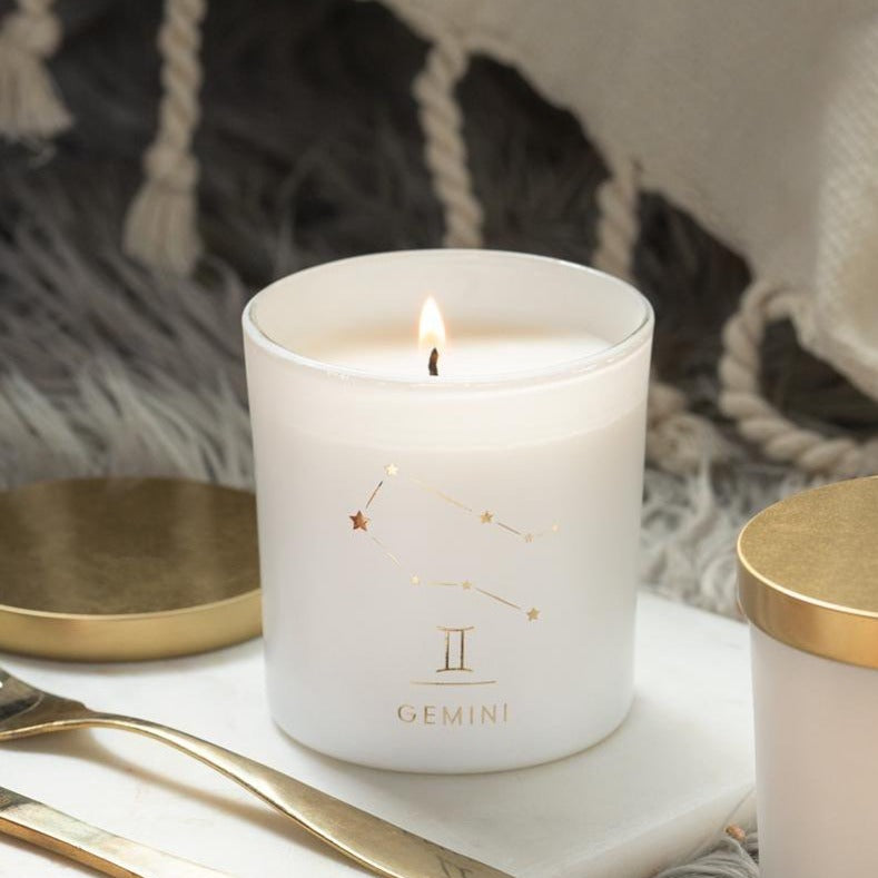 Gemini Zodiac Scented Jar Candle - Set of 2 | Zodiac Sign Candle with Fragrance for Home Decor, Gift & Aromatheropy | Scented Candle Handmade