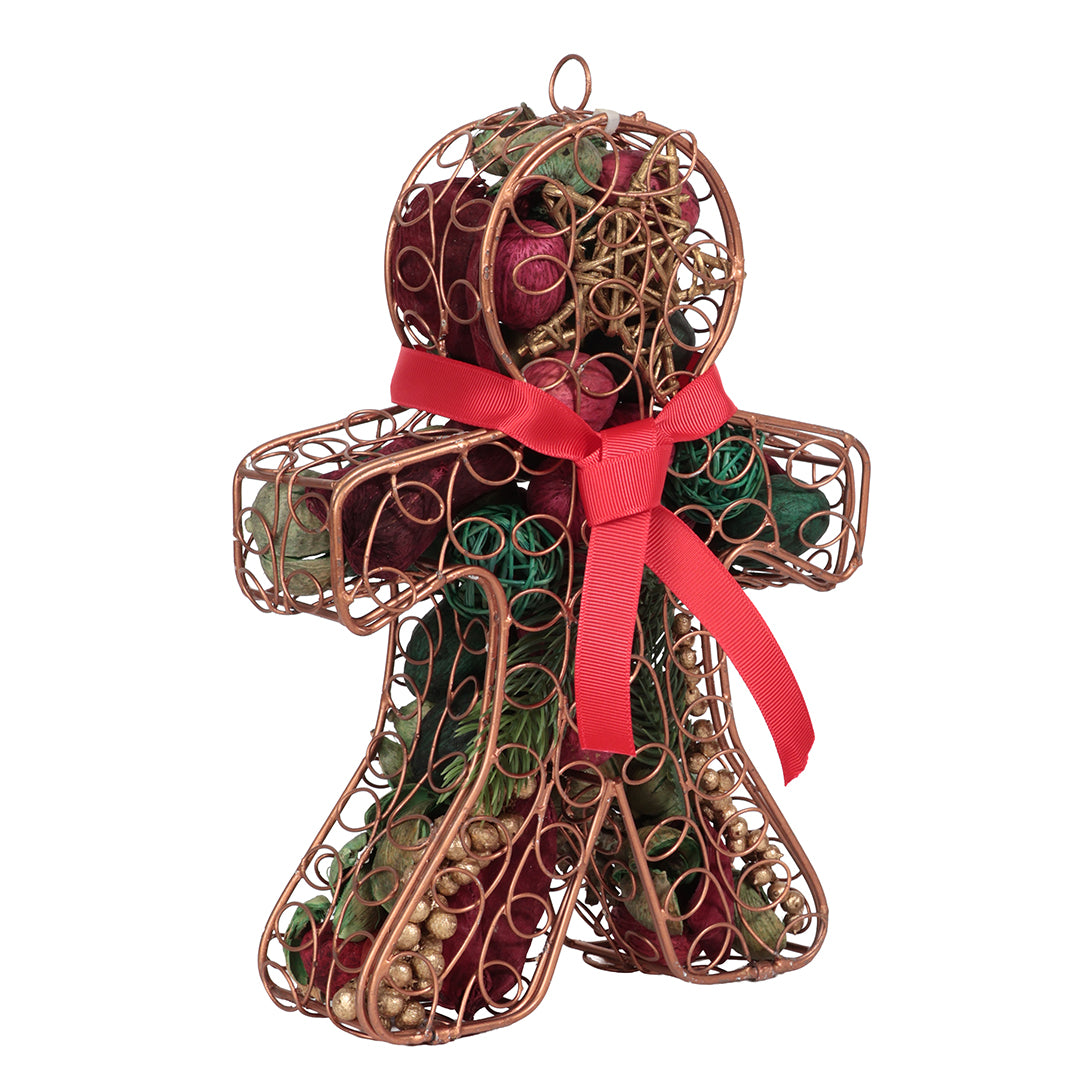 Gingerbread Man Metal Cage Potpourri