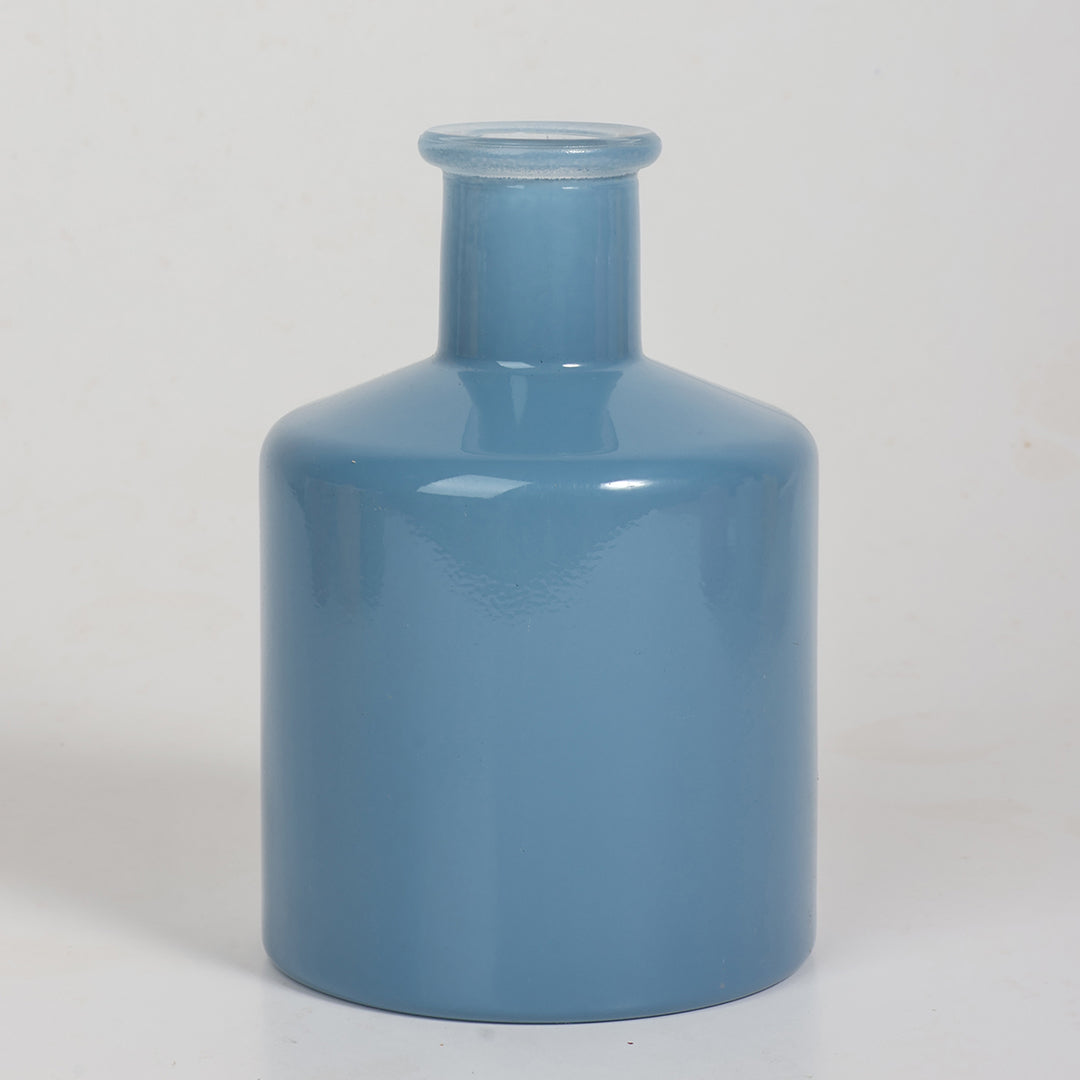 Ocean Glass Vase with Flowers