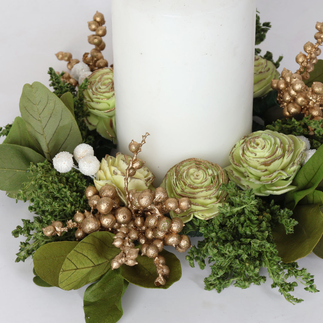 Green Goodness Dried Flower Wreath