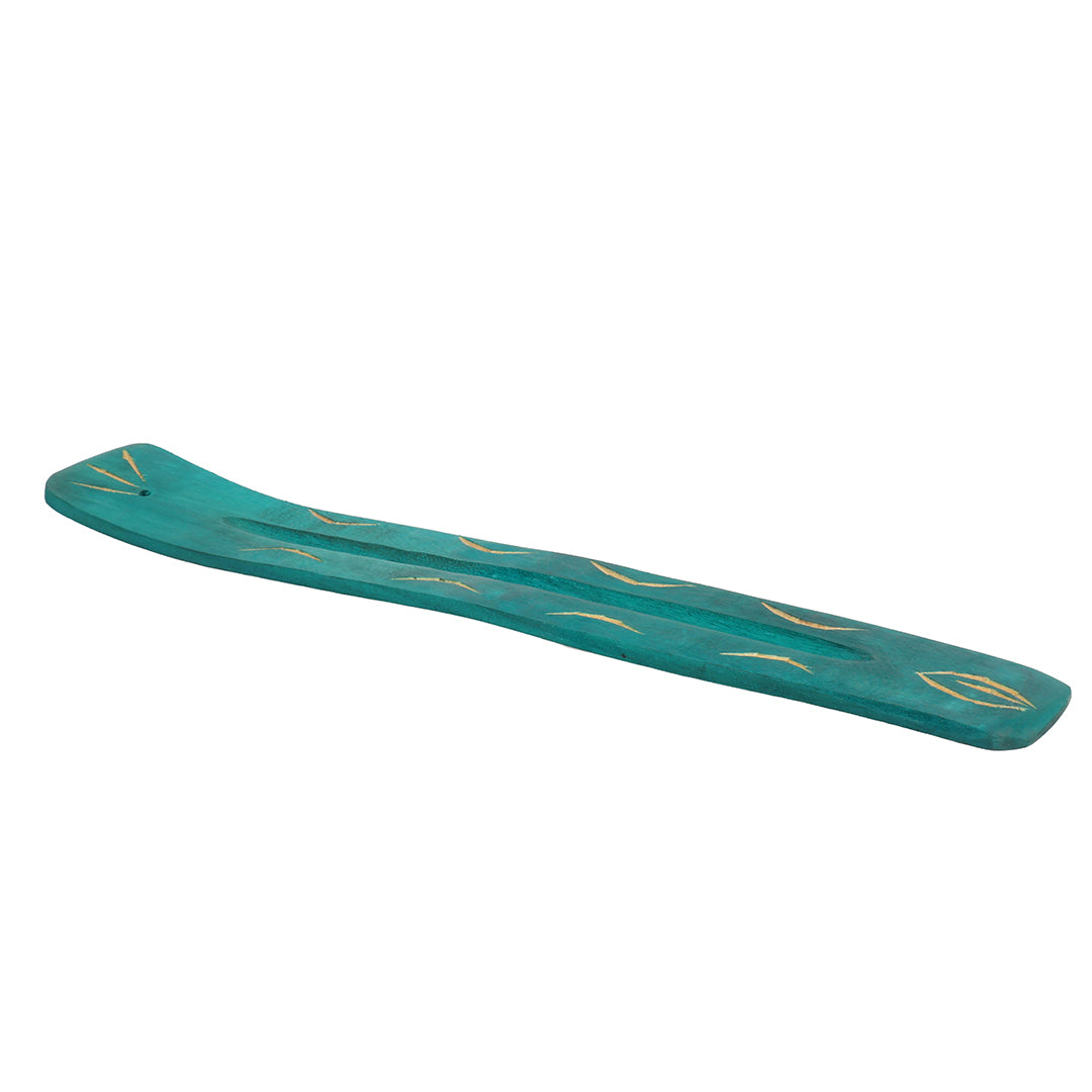 Green Wooden Incense Holder