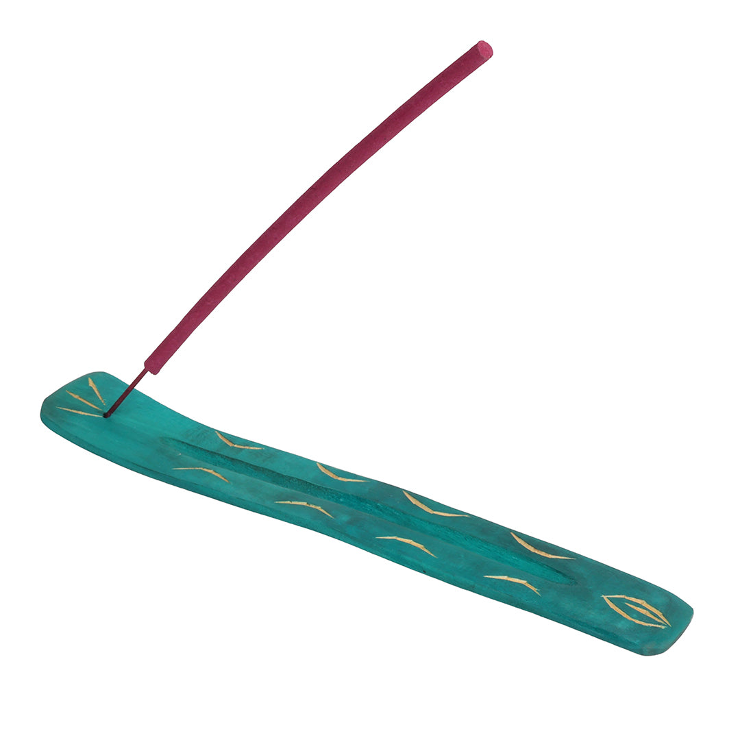 Green Wooden Incense Holder