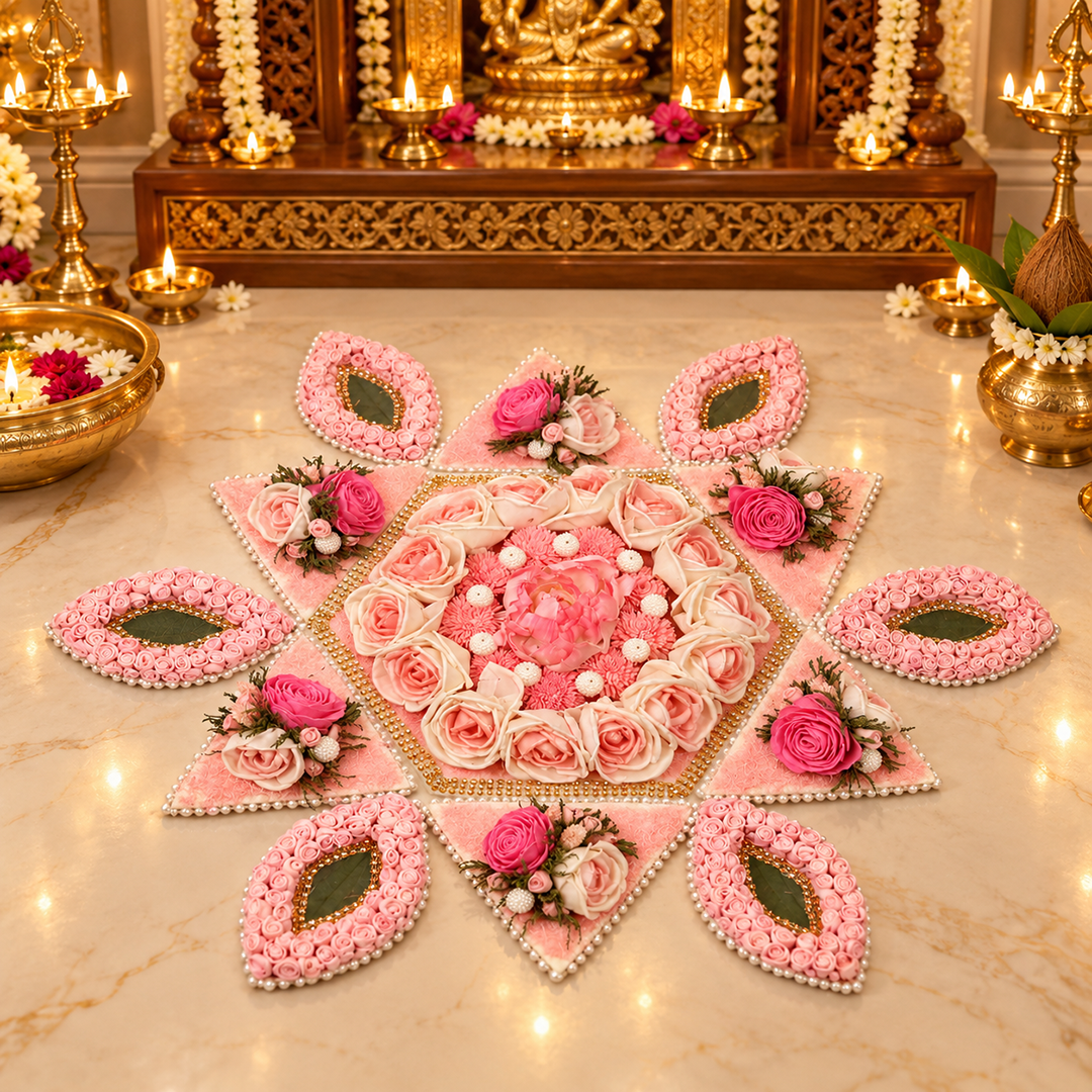 Misha Dried Botanical Rangoli Mat