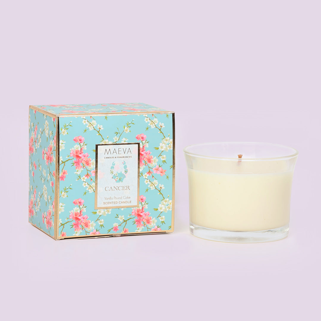 Zodiac Flared Glass Candle