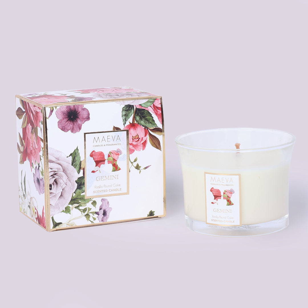 Zodiac Flared Glass Candle