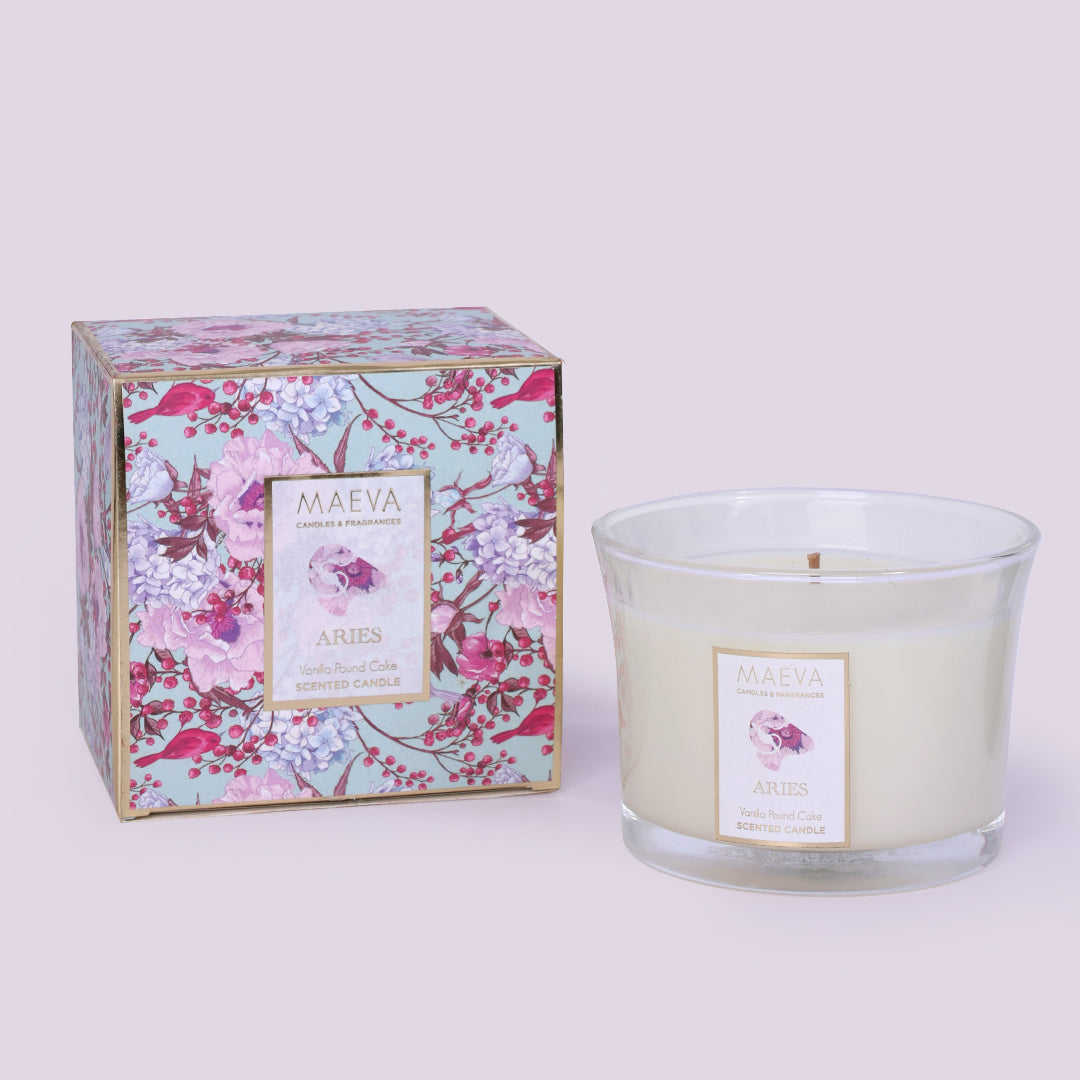 Zodiac Flared Glass Candle