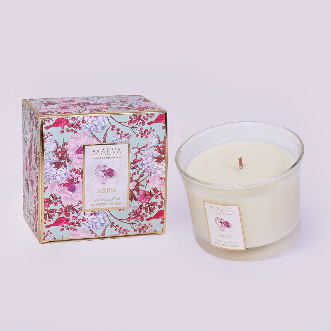 Zodiac Flared Glass Candle