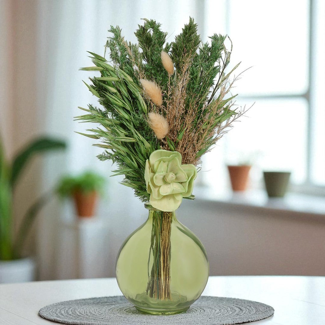 Meadow Glow Round Flower Vase