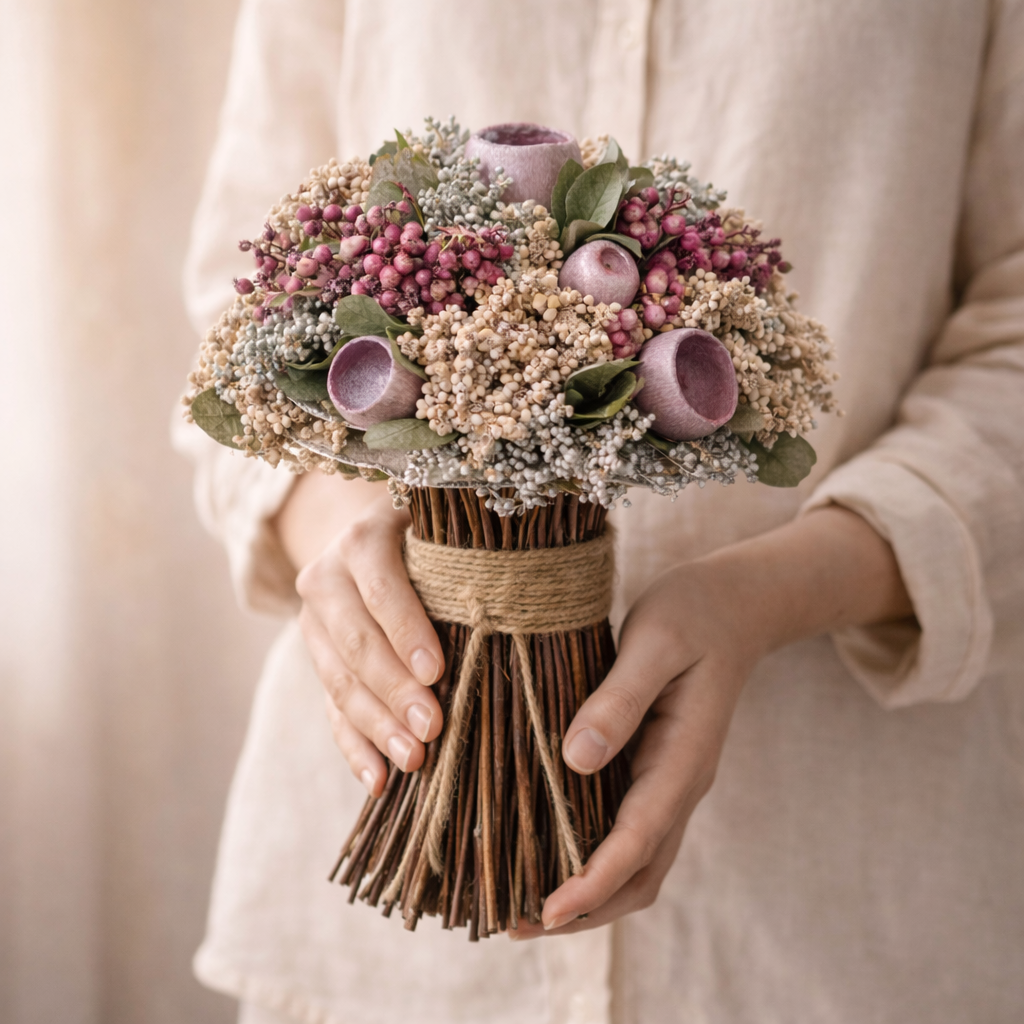 Ornate Dried Flower Bouquet