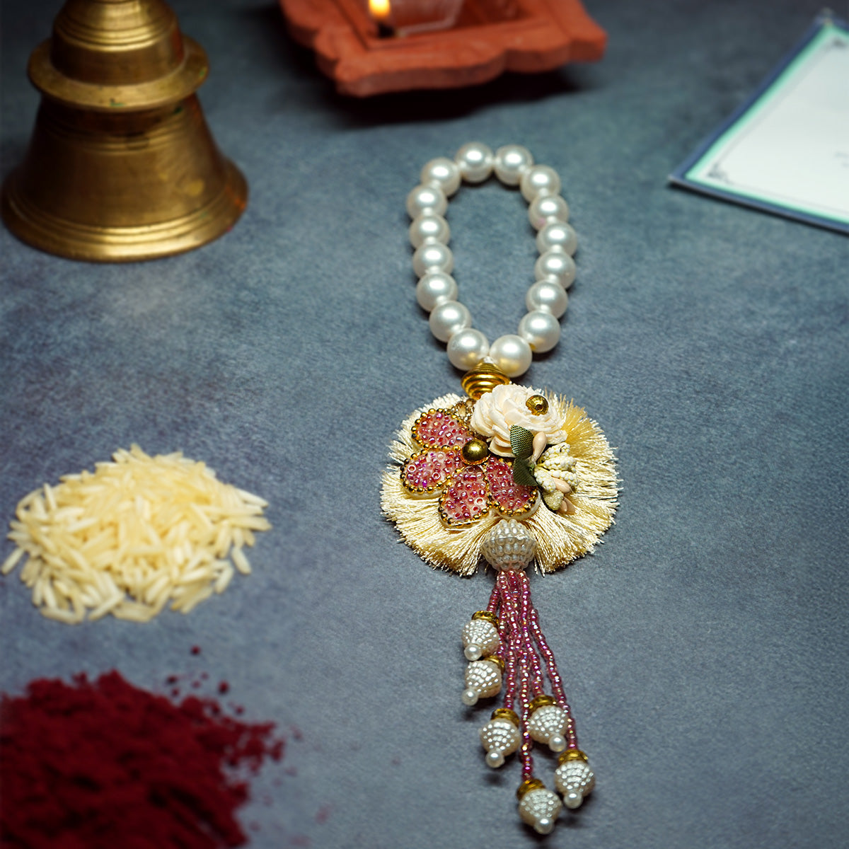 Gulbahaar Pearl Rakhi - COUPLE