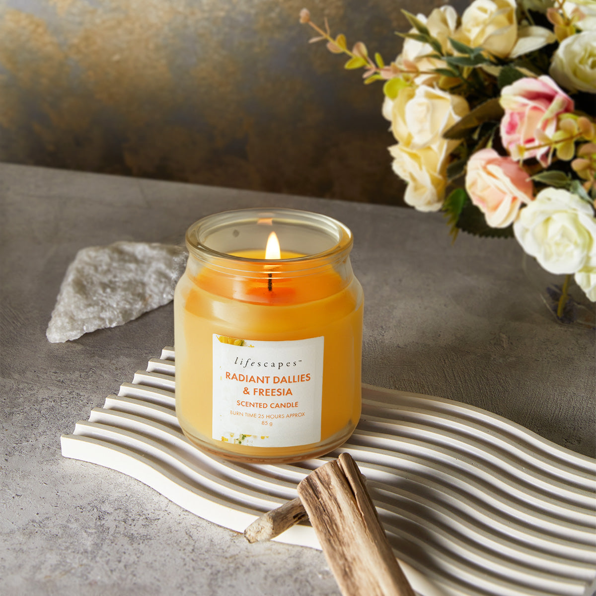 Radient Dallies and Freesia Mini Jar Candle