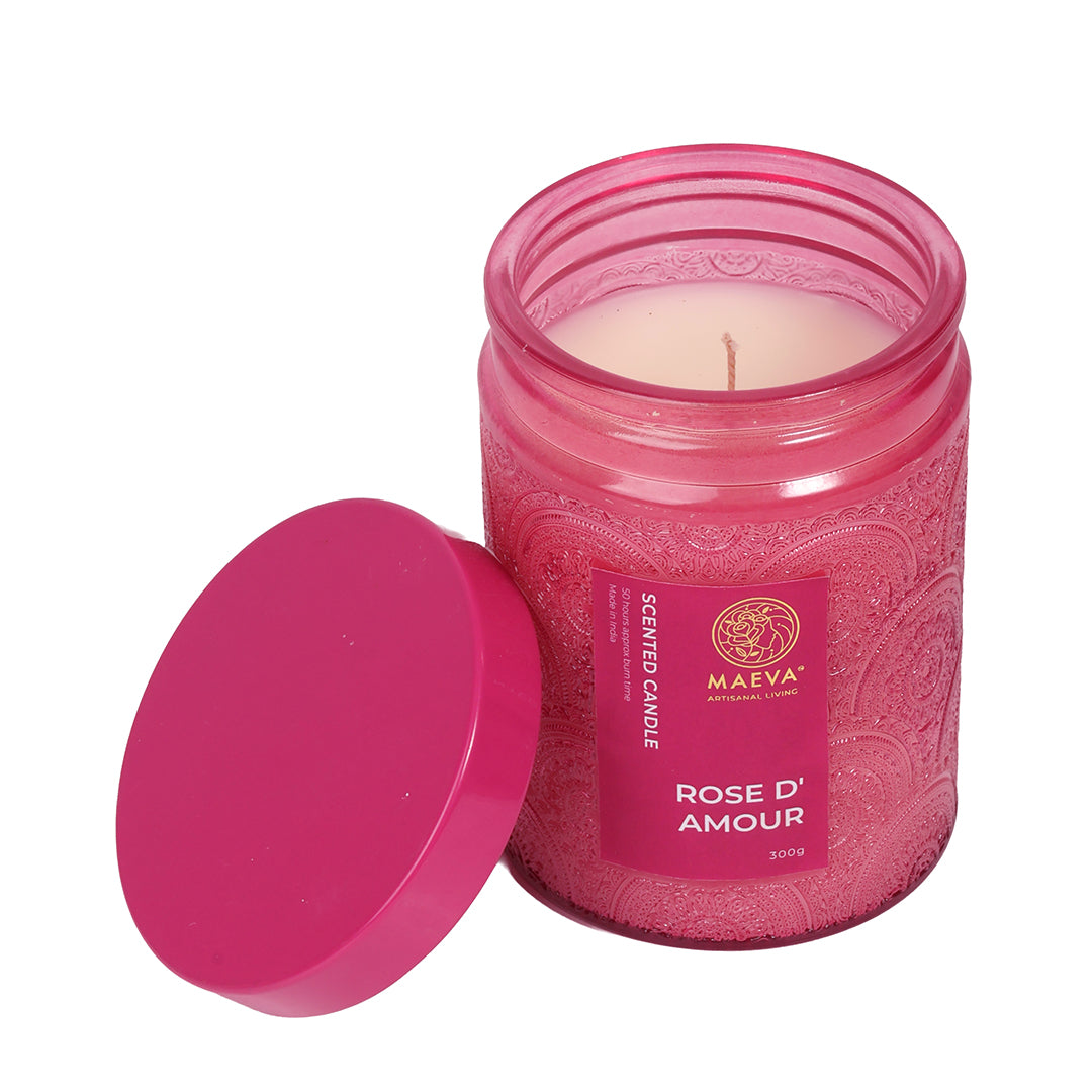 Rose d'Amour Scented Candle