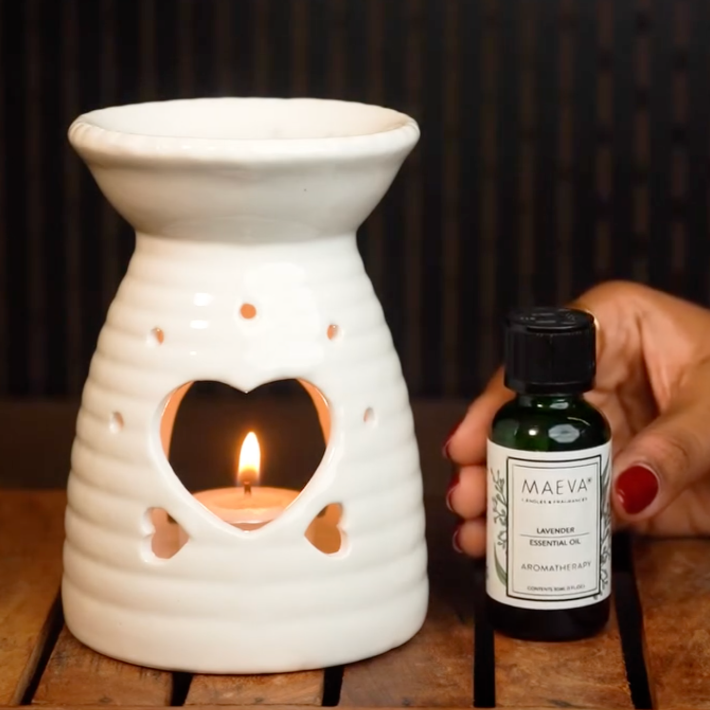 White Heart Aromatherapy Set