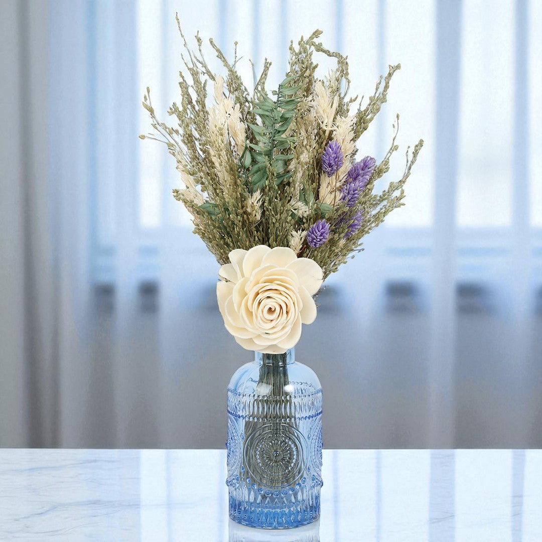 Sky Embossed Flower Vase