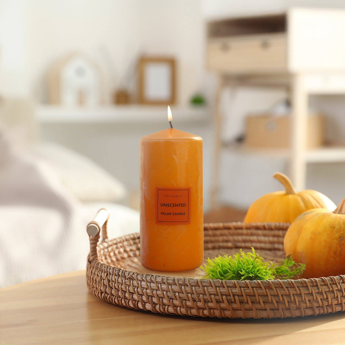 Lifescapes Pillar Candle – Small (Amber)