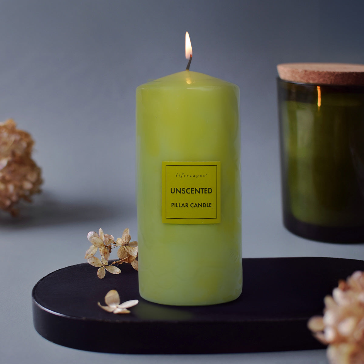 Lifescape Pillar Candle – Big (Green)