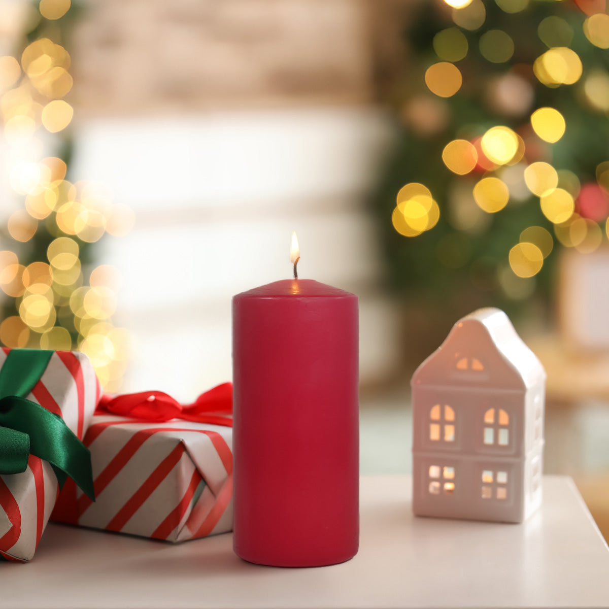 Lifescape Pillar Candle – Big (Pink)