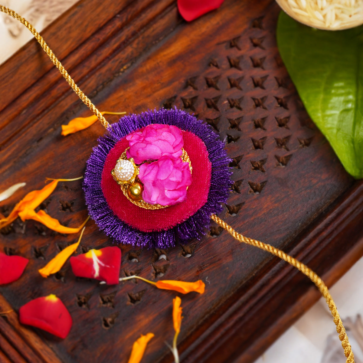 Gulbahaar Violet Rakhi - BROTHER