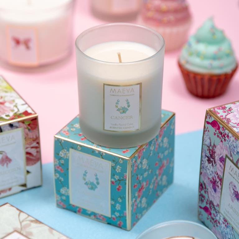 Zodiac Frosted Glass Candle