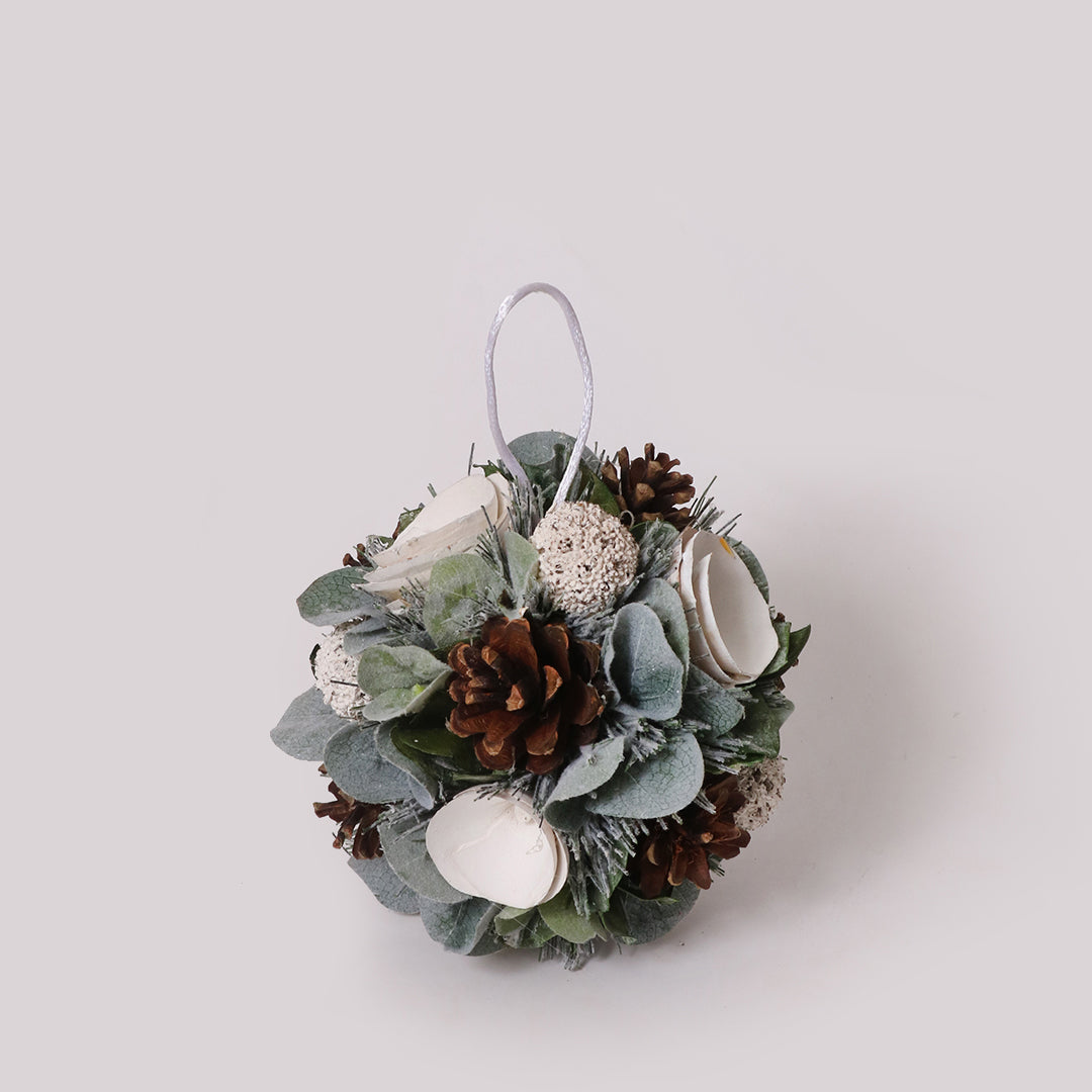 Winter Green Bauble Decor