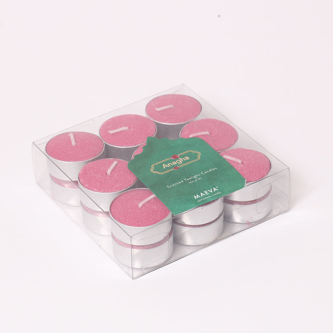 Anagha Scented Tealight Candles - Pack of 18