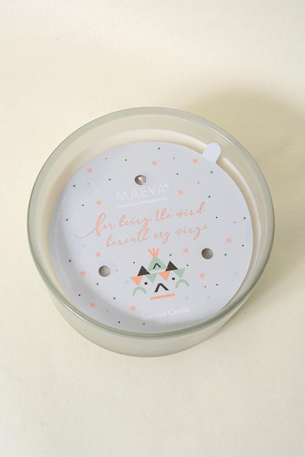 White Frosted 3-Wick Candle