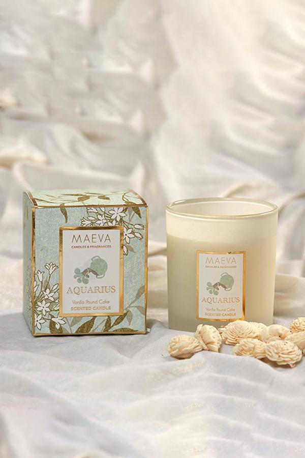 Zodiac Frosted Glass Candle