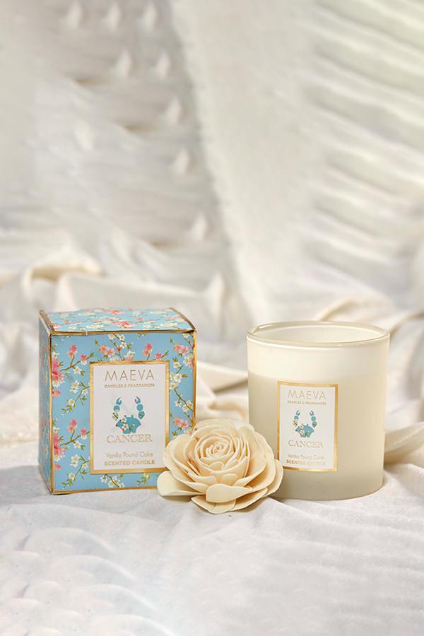 Zodiac Frosted Glass Candle