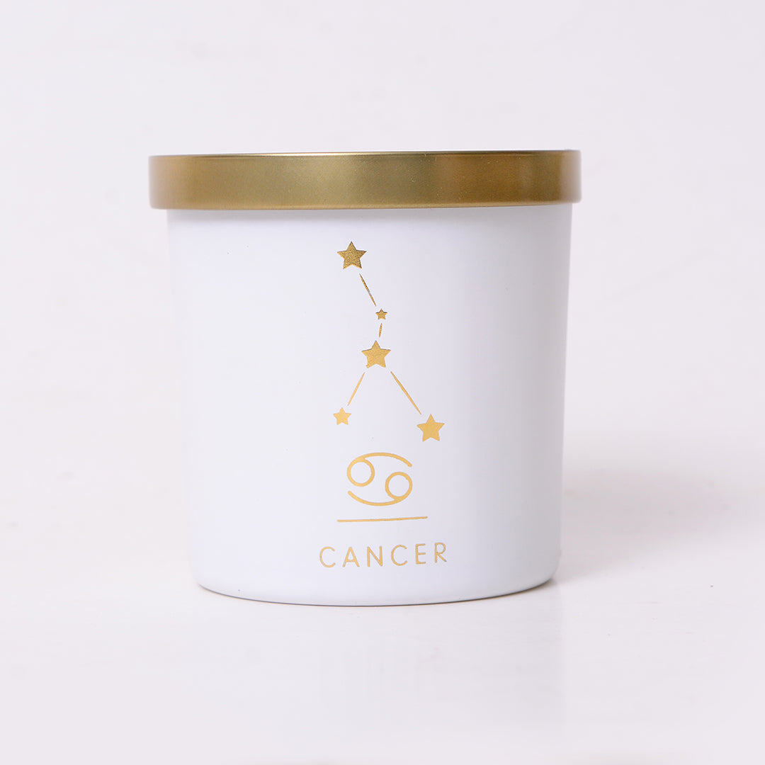 Cancer Zodiac Scented Jar Candle - Set of 2 | Vanilla Fragrance Scented Candle Gift Set for Birthday | Fragrance candle for Home Decor & Gift